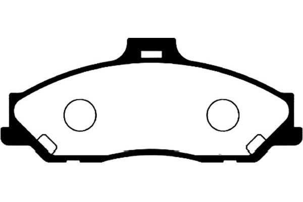 KAVO PARTS Комплект тормозных колодок, дисковый тормоз BP-4546